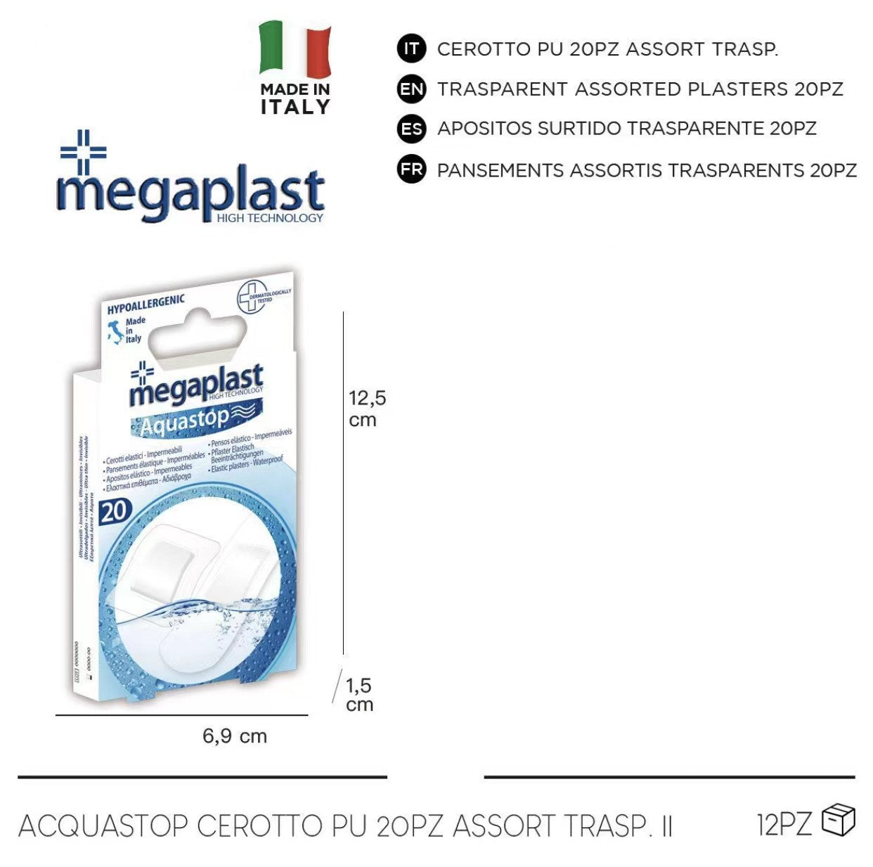 112417 Cerotti Impermeabili ACQUASTOP 20pz assortiti