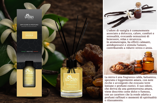 Diffusore di profumo VANIGLIA & MIRRA 140 ml