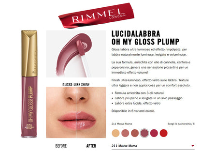 Rimmel London Oh My Gloss Plump N.211