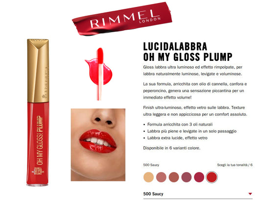 Rimmel London Oh My Gloss Plump N.500