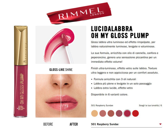 Rimmel London Oh My Gloss Plump N.501