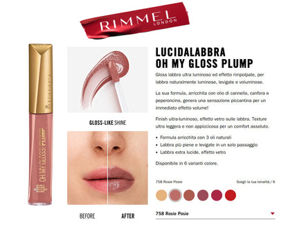 Rimmel London Oh My Gloss Plump N.758