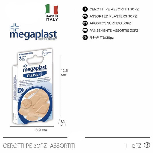 112370 Cerotti anatomici CLASSICI 30pz assortiti