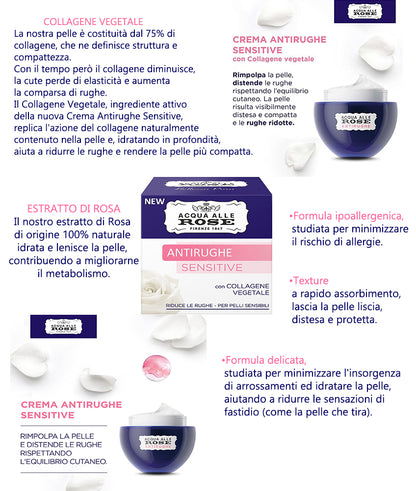 Acqua alle Rose CREMA ANTIRUGHE SENSITIVE 50ml
