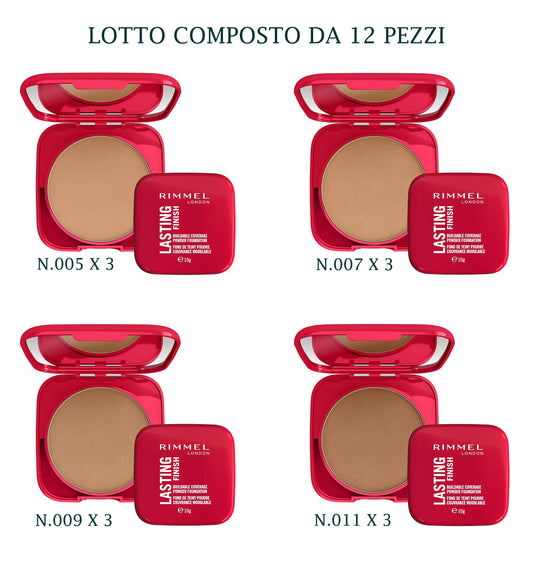 Lotto da 12pz Lasting Finish FONDOTINTA COMPATTO